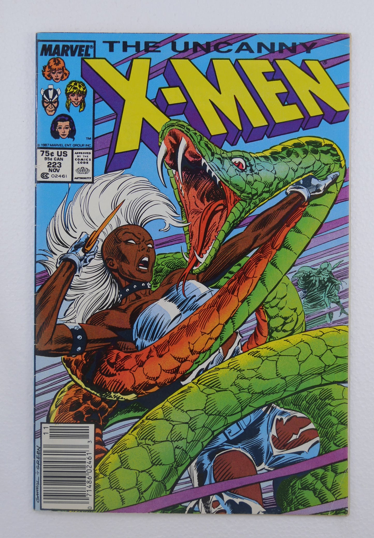 Cover of Uncanny X-Men #223 (1987), Newsstand Edition.