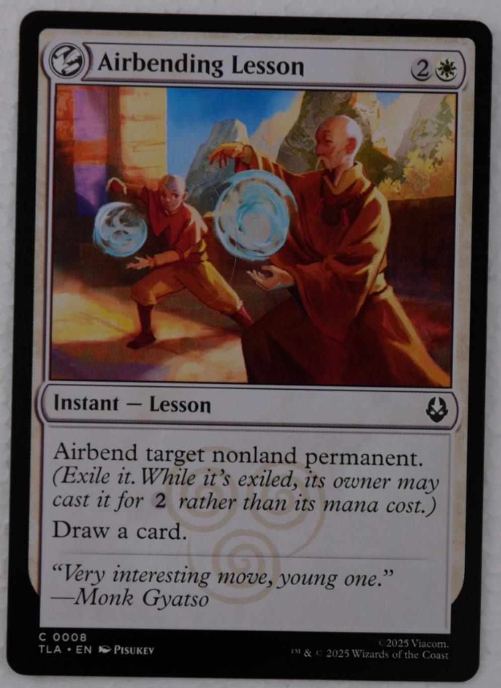 Airbending Lesson (TLA) regular Magic the Gathering instant lesson card