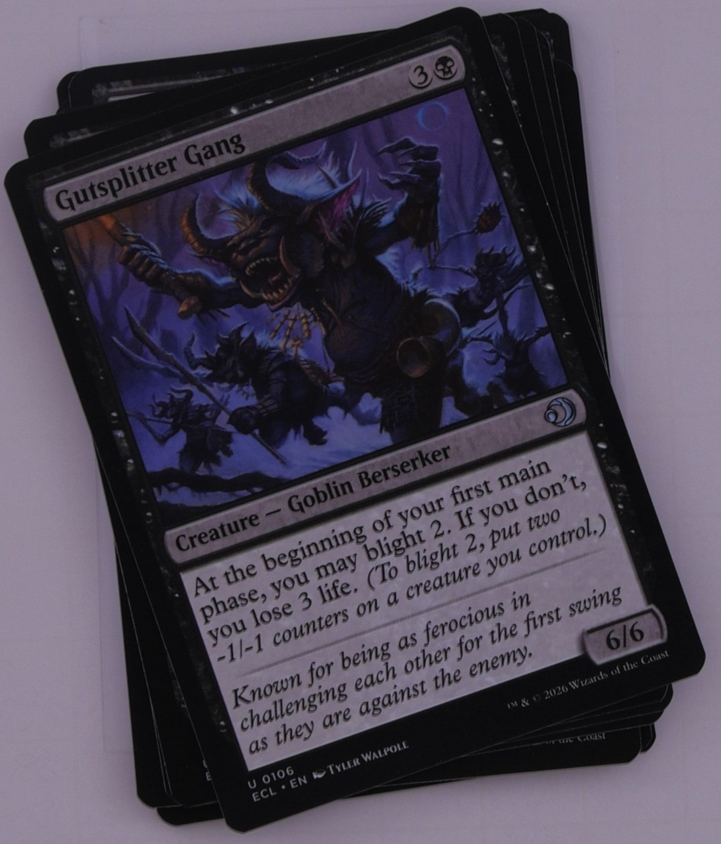 MTG Lorwyn Wither –1/–1 Counters Black Control Pack (10 Cards)