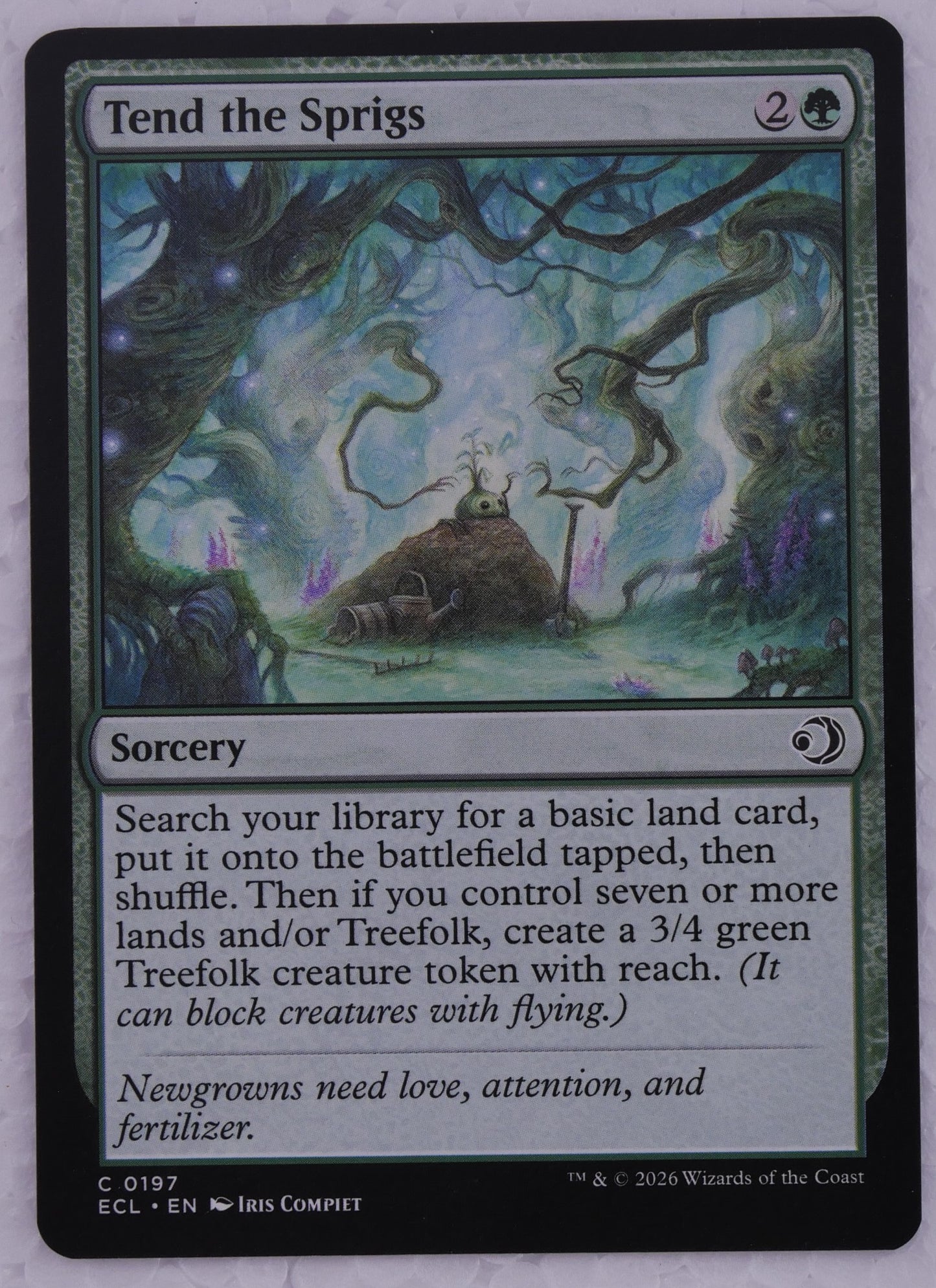 Tend the Sprigs Lowryn: Eclipsed 0197 MTG green ramp sorcery card DM Vault Co