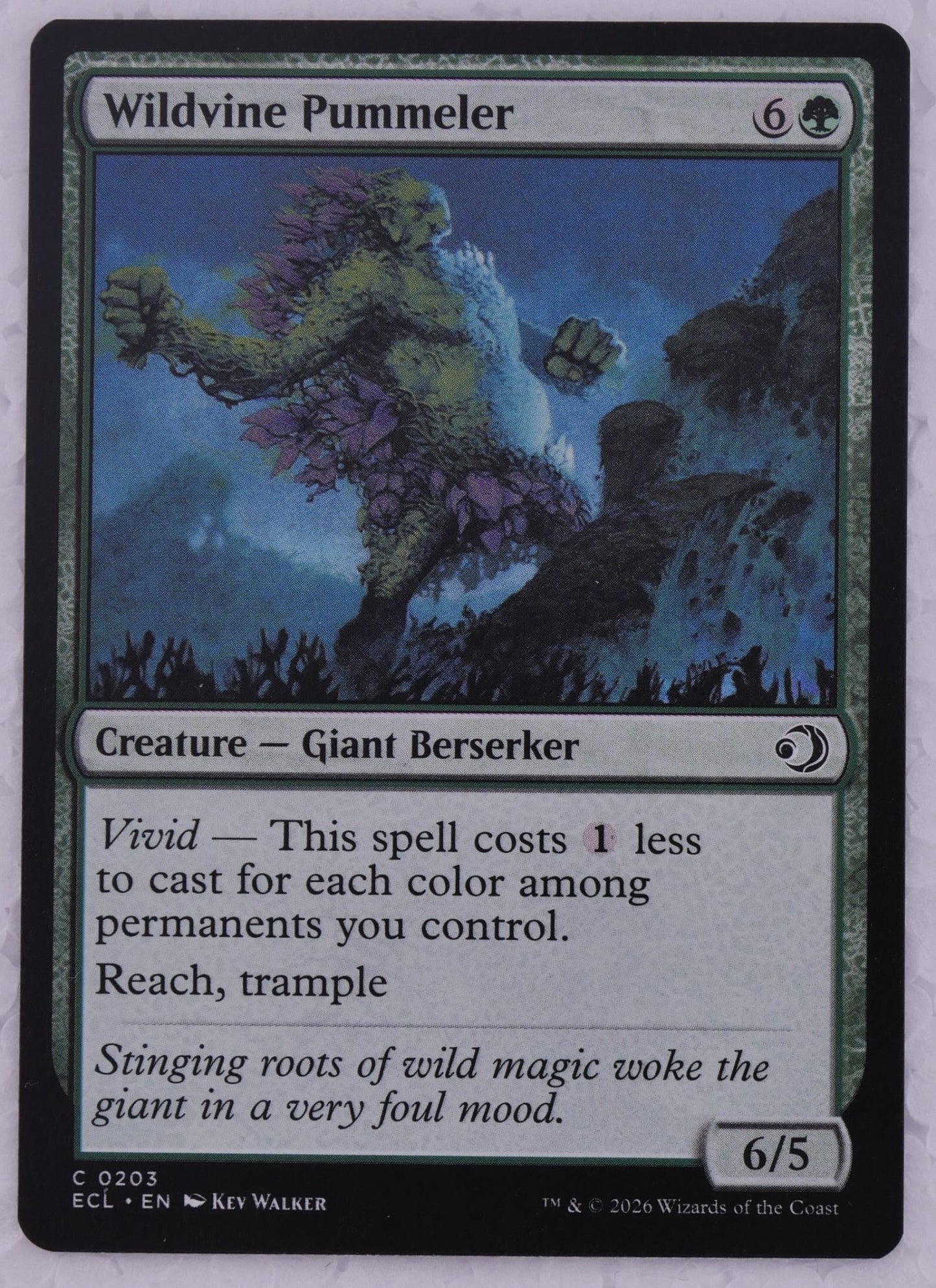 Wildvine Pummeler Lowryn: Eclipsed 0203 MTG green Giant Berserker trample DM Vault Co