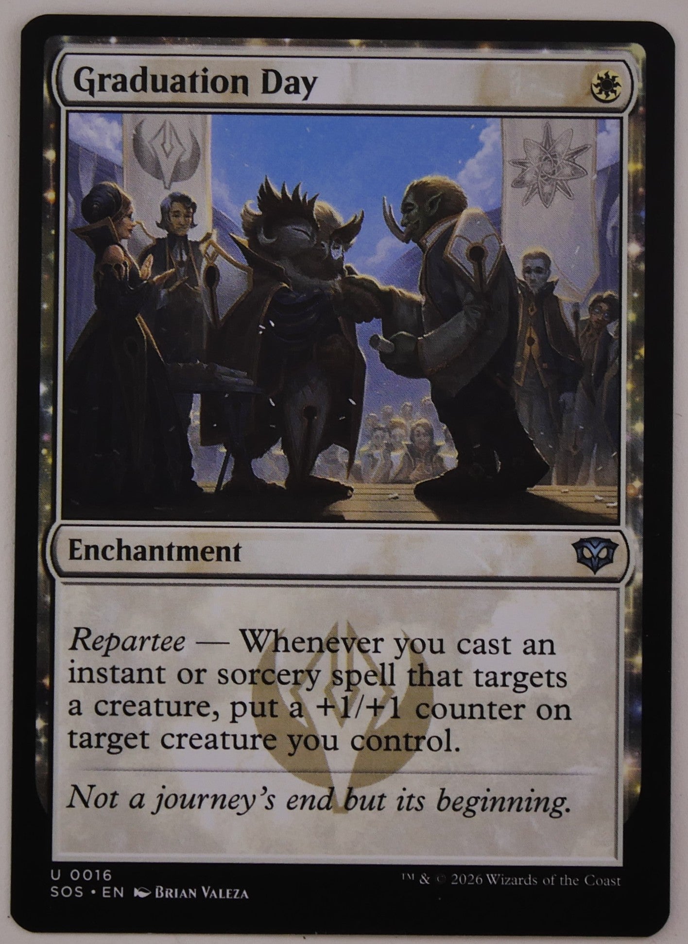 Graduation Day MTG SOS 0016 repartee counters enchantment
