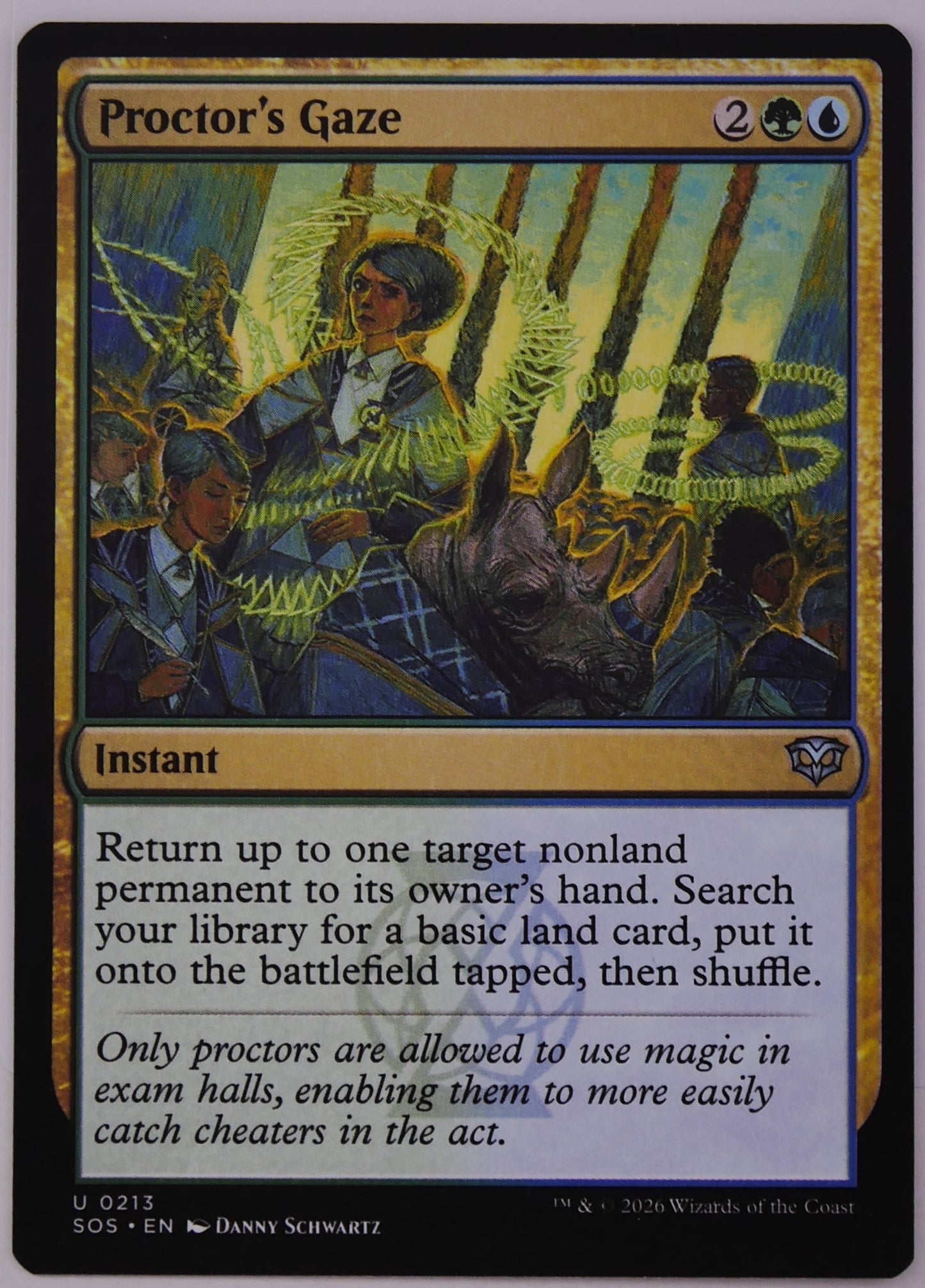 Proctors Gaze MTG SOS 0213 bounce ramp instant card