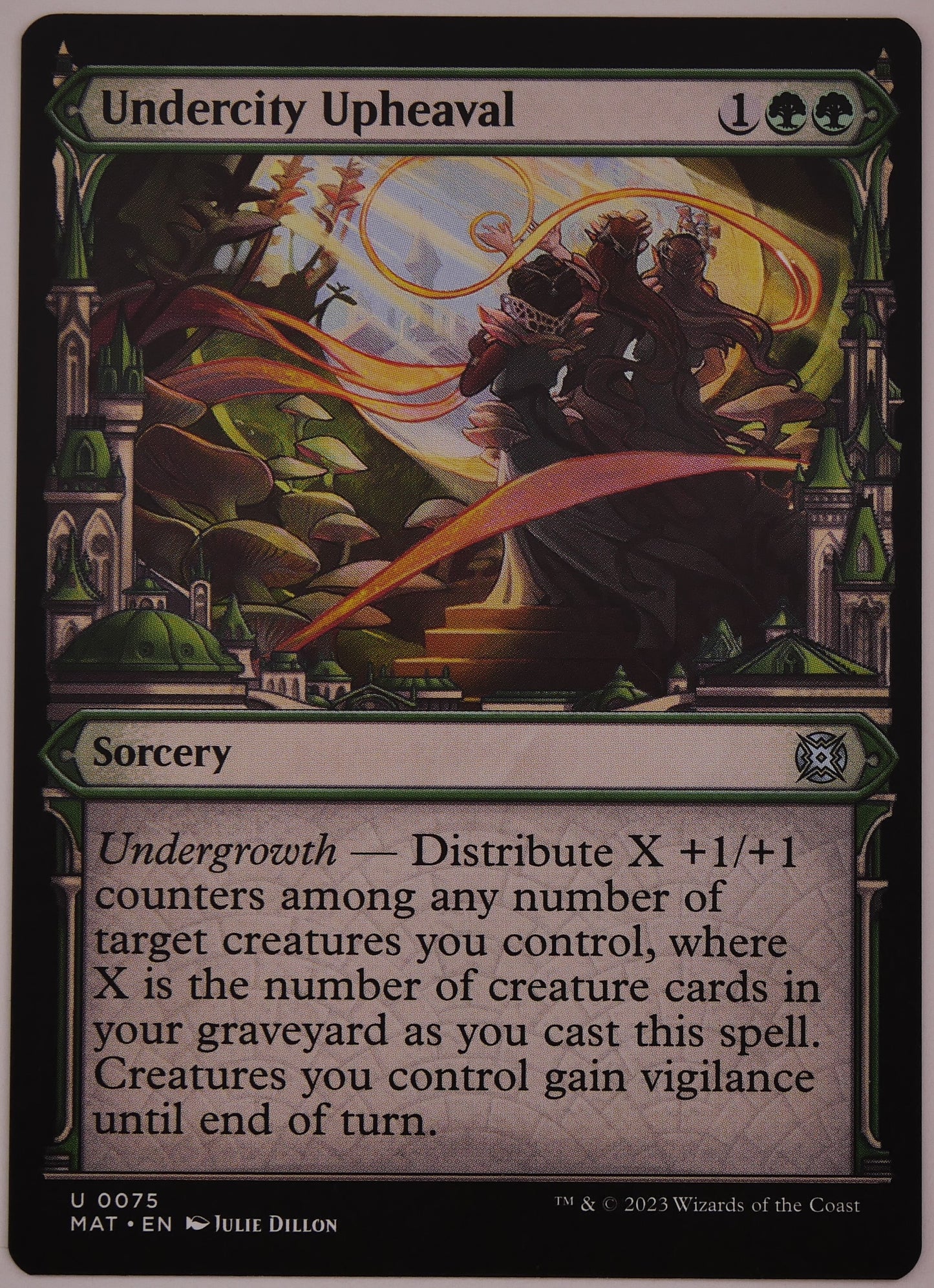 Undercity Upheaval showcase regular finish MAT 75 MTG card from DM Vault Co