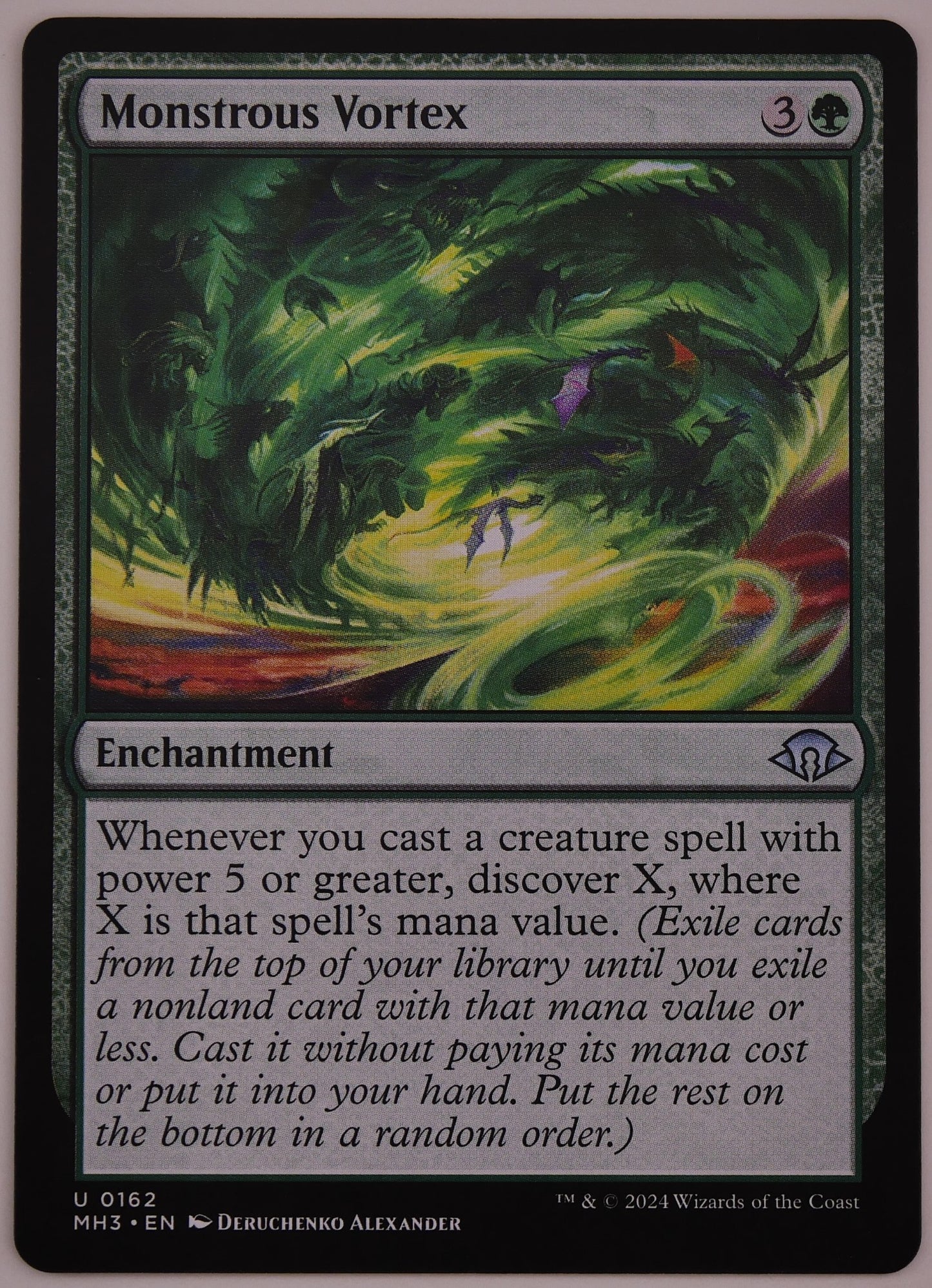 Monstrous Vortex MH3 0162 MTG enchantment card regular finish