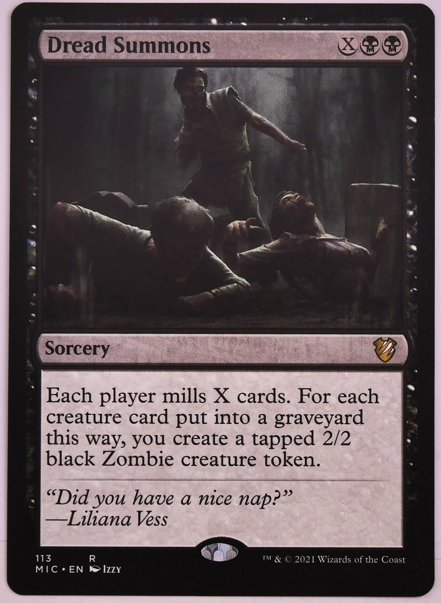 Dread Summons MIC 113 regular finish MTG Zombie Tokens card from DM Vault Co.
