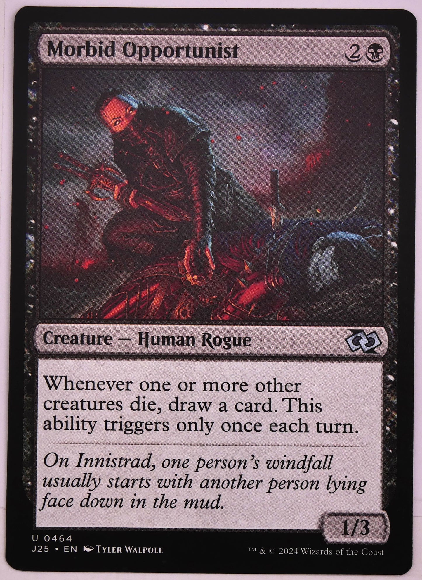 Morbid Opportunist J25 464 regular finish MTG Aristocrats Card Draw card from DM Vault Co.