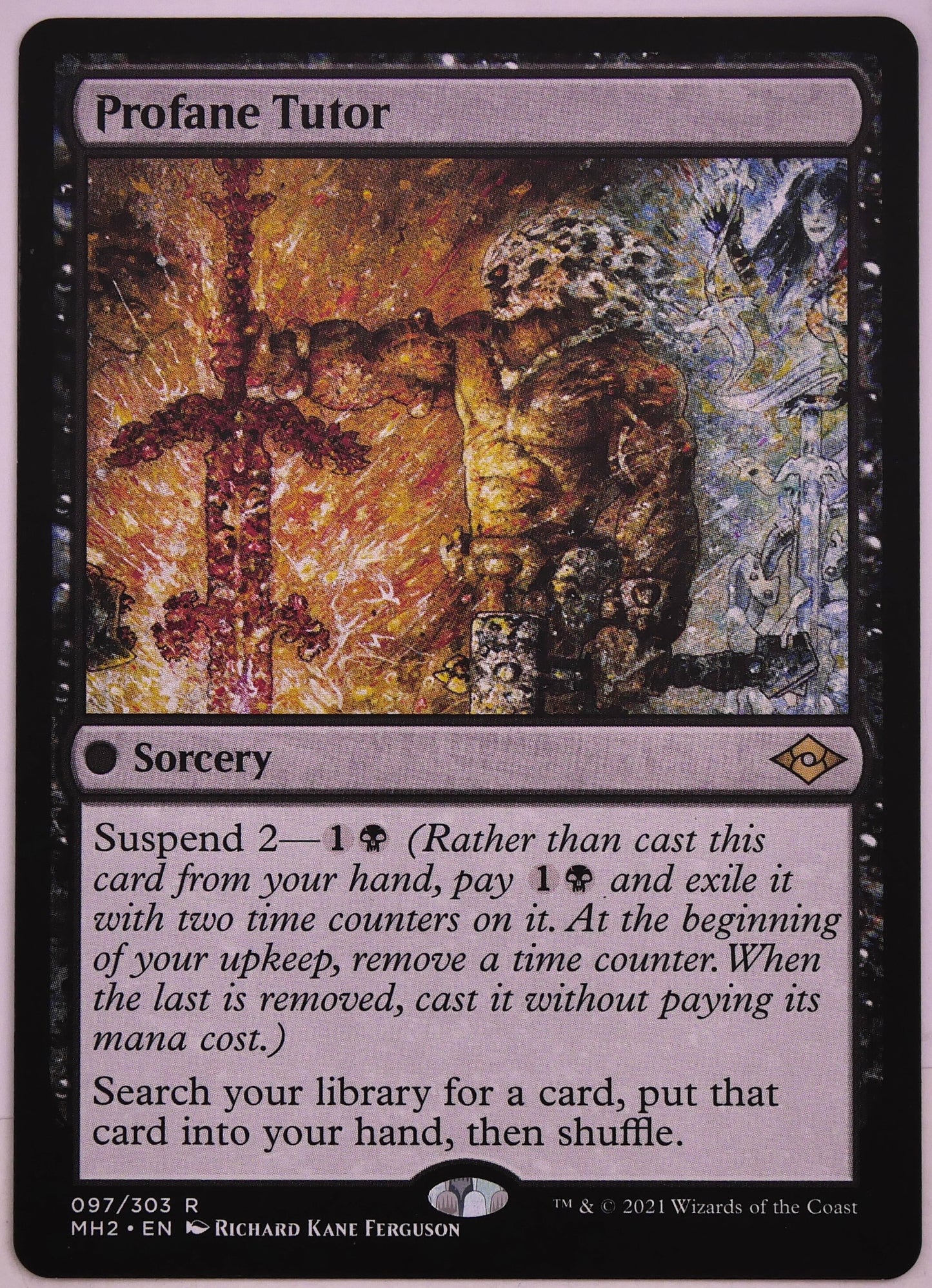 Profane Tutor MH2 97 MTG sorcery tutor card from Modern Horizons 2 | DM Vault Co