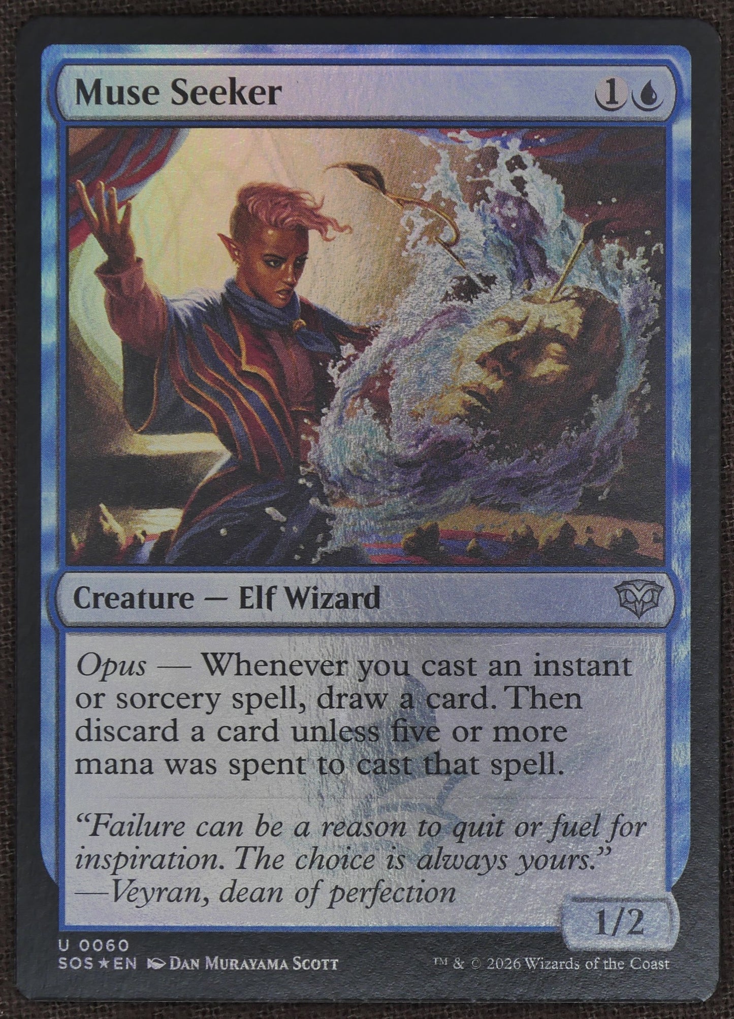 Muse Seeker #60 foil finish from Songs of the Spheres.