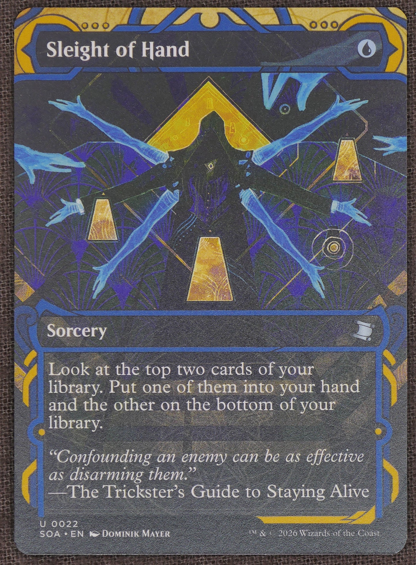 Sleight of Hand SOA #022 Uncommon from Strixhaven: School of Archmages.
