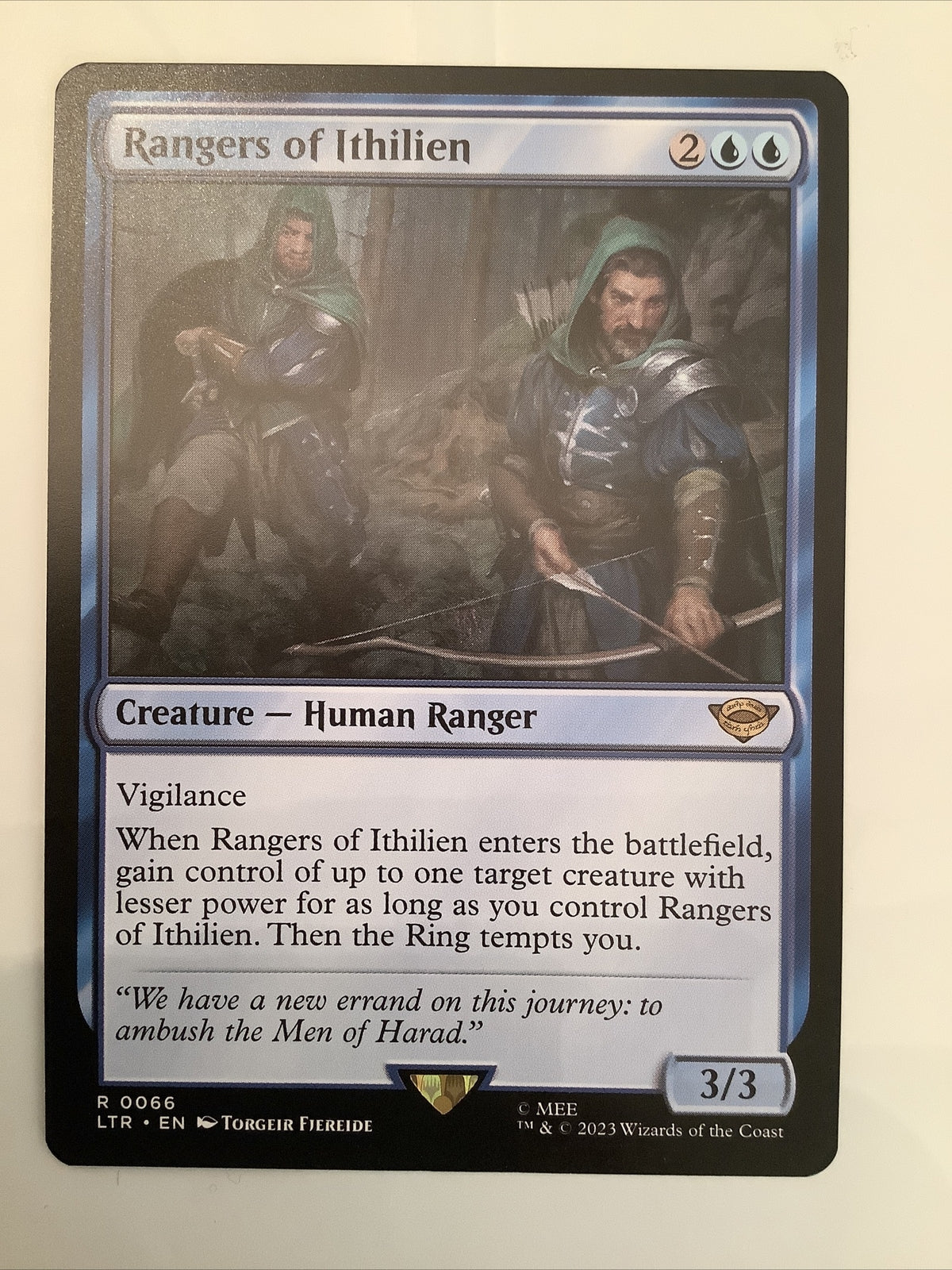 Rangers of Ithilien MTG rare creature card from Lord of the Rings Tales of Middle-earth