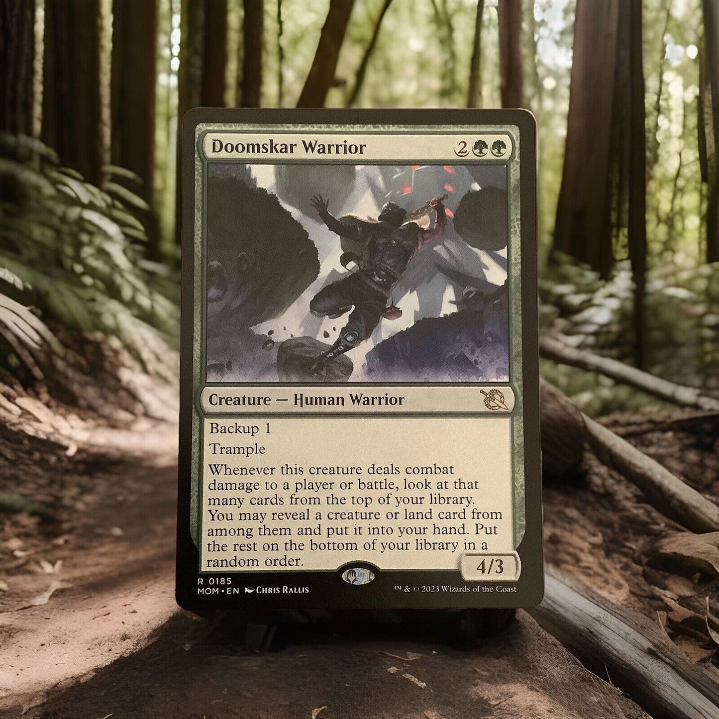 Doomskar Warrior MOM 185 MTG card from DM Vault Co.