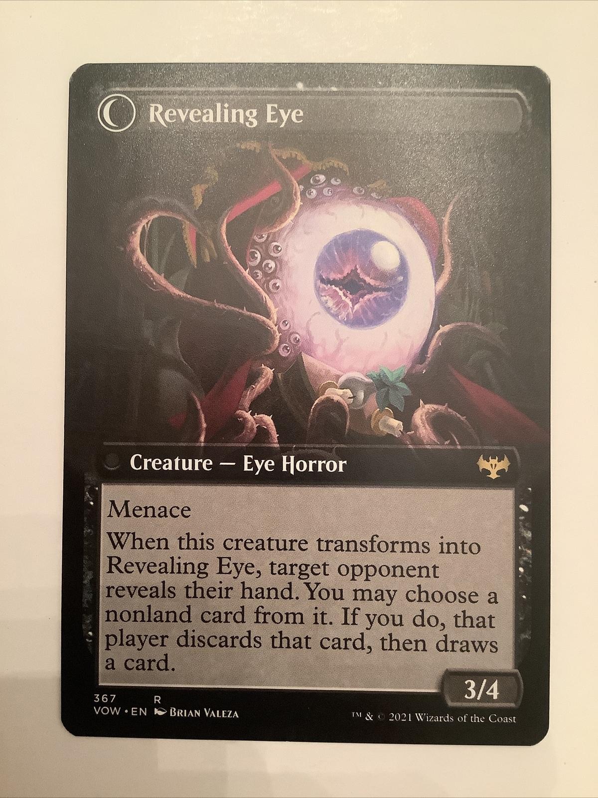 MTG VOW: Concealing Curtains Revealing Eye (Creature) Extended Art 367 Rare