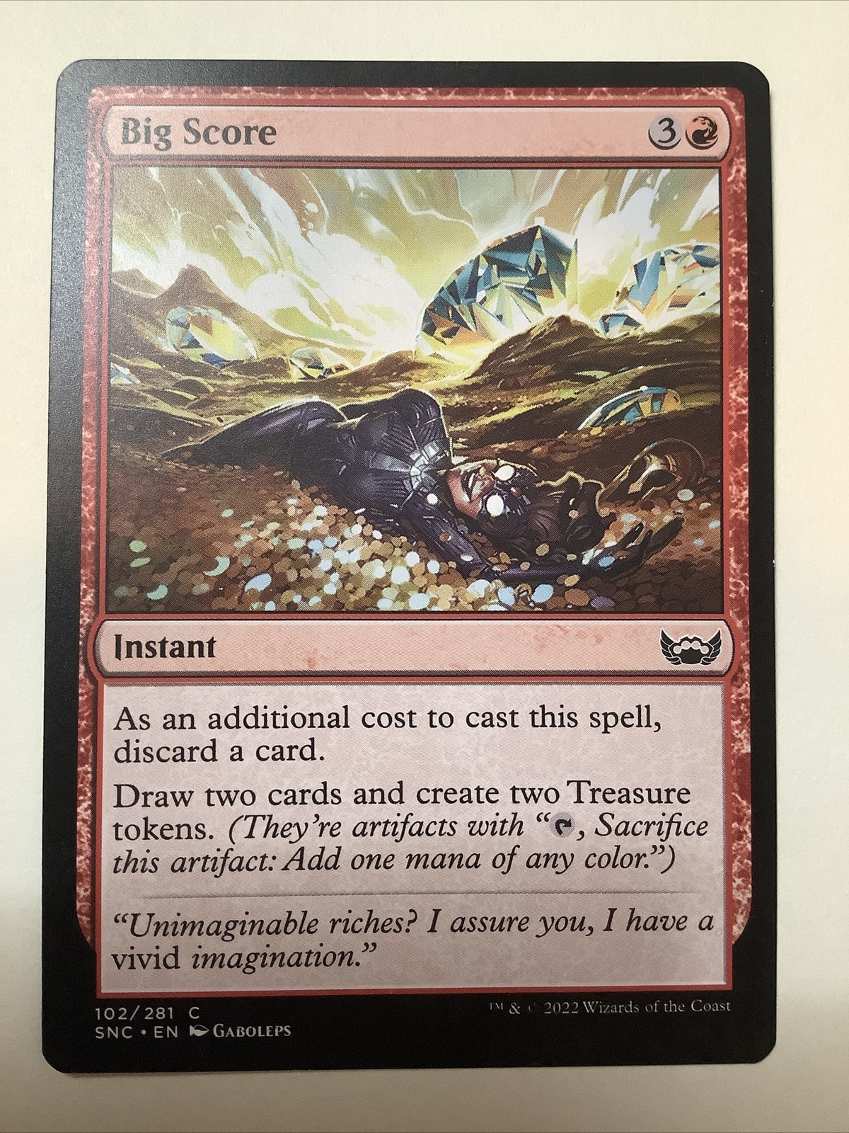 Big Score instant Magic the Gathering Streets of New Capenna 102/281