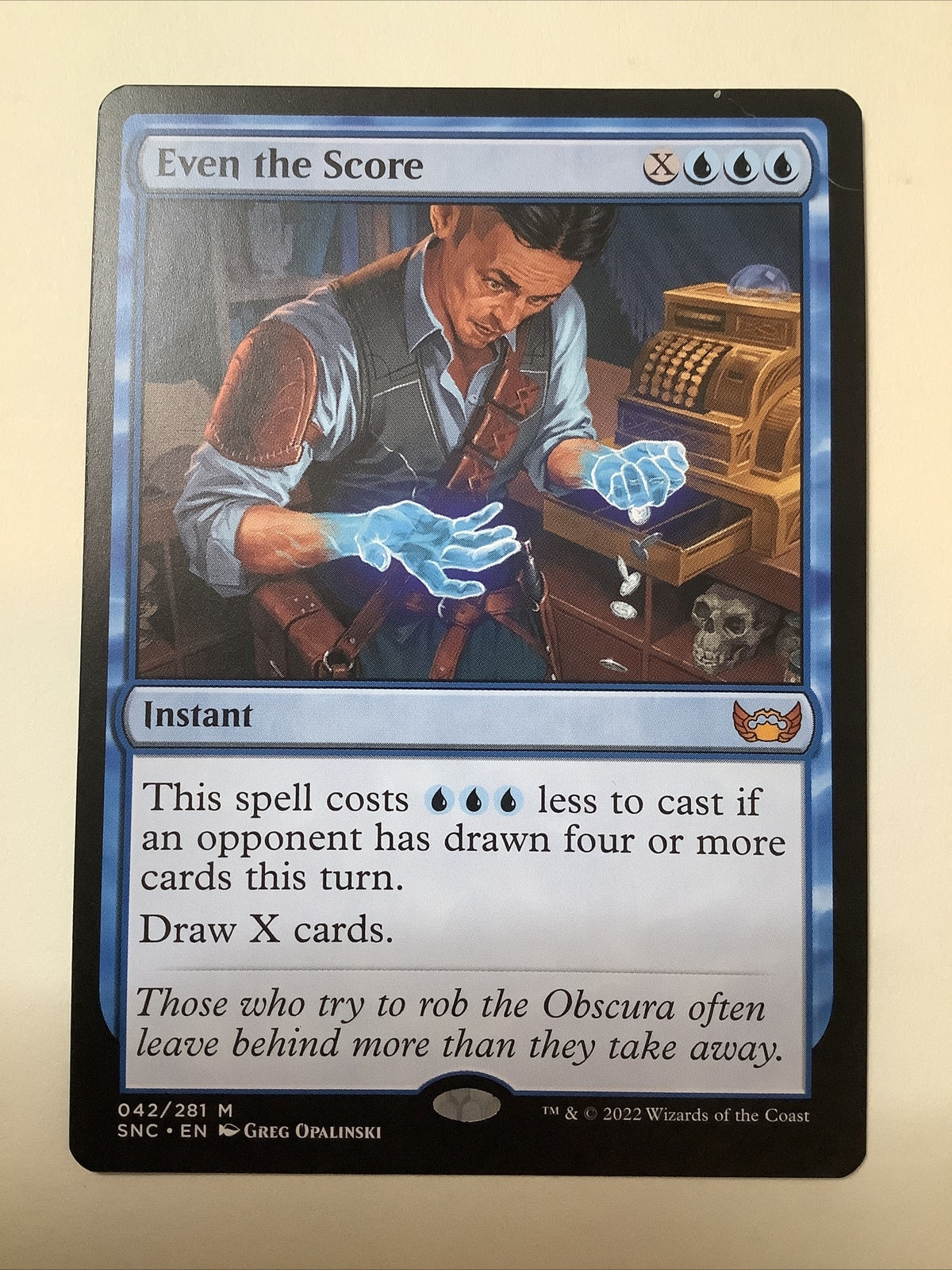 MTG SNC: Even the Score (Instant) 042/281 Regular Mythic