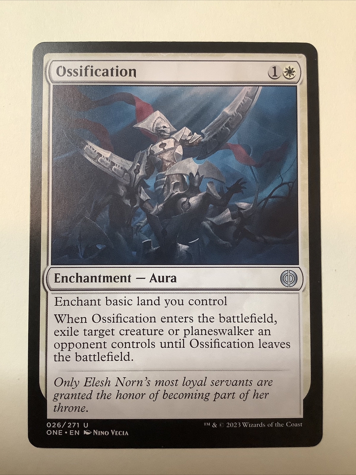 MTG ONE: Ossification (Enchantment Aura) 026/271 Regular Uncommon