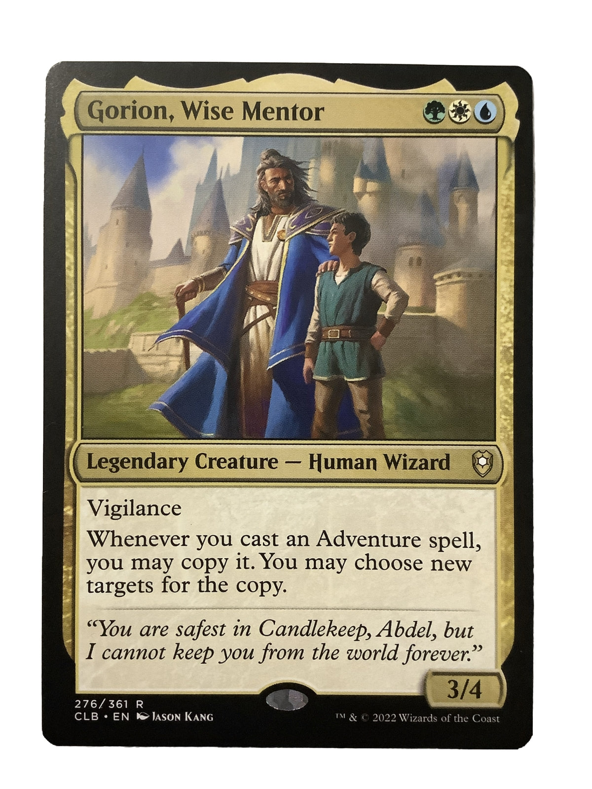 Gorion Wise Mentor legendary Human Wizard MTG Commander Legends card