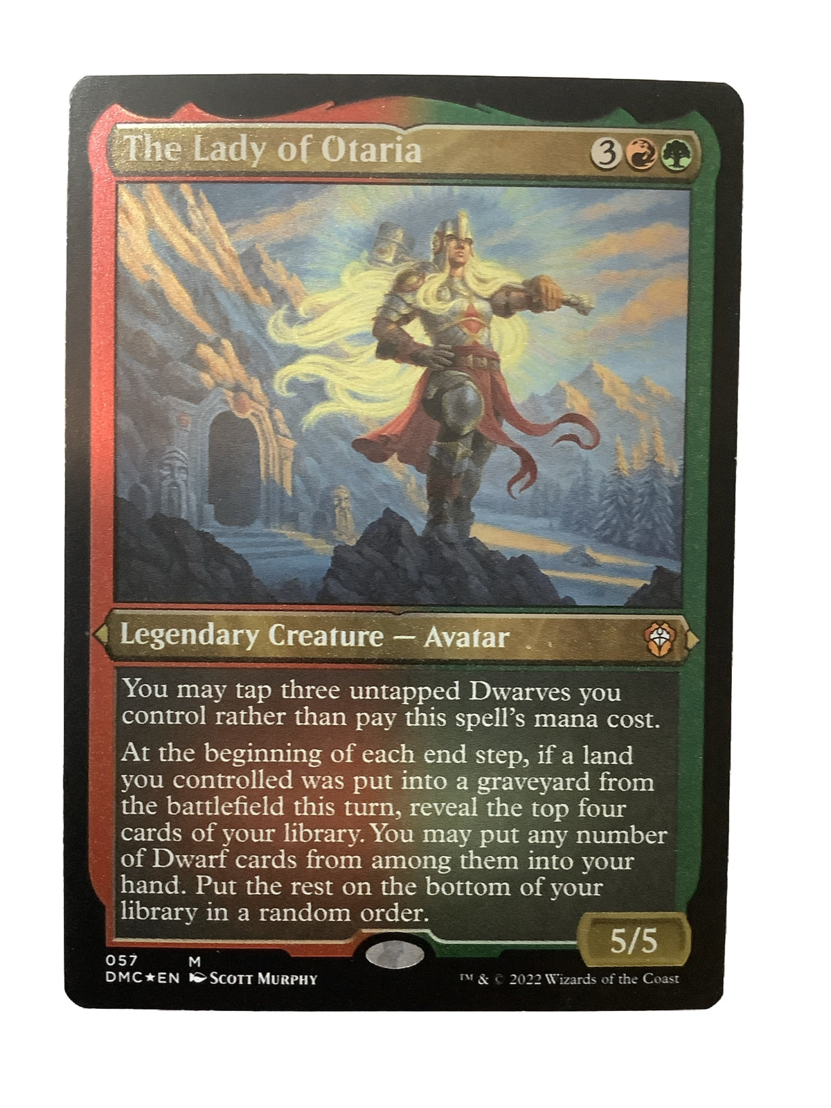 The Lady of Otaria — DMC — Foil Etched Mythic Legendary Creature MTG card
