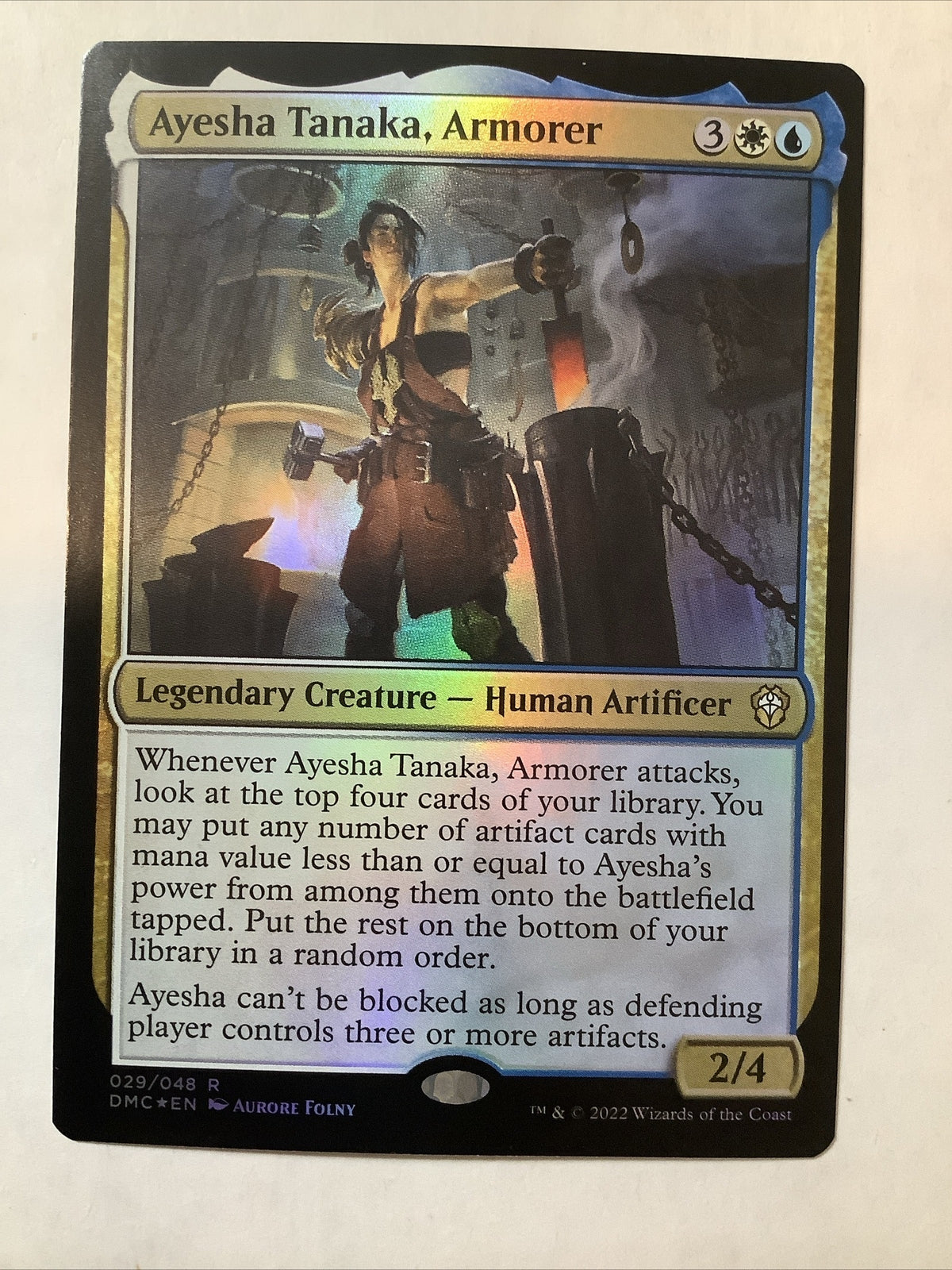Ayesha Tanaka, Armorer — DMC — Regular Rare Foil MTG card