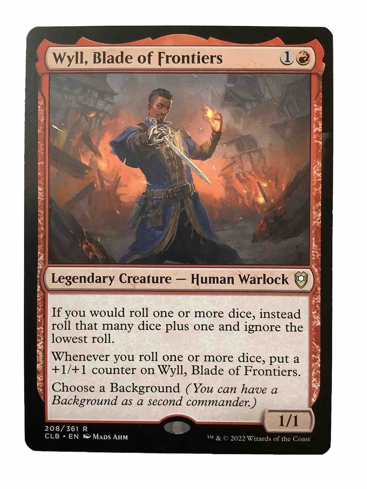 MTG CLB: Wyll, Blade of Frontiers (Legendary Creature) Regular Rare 208/361
