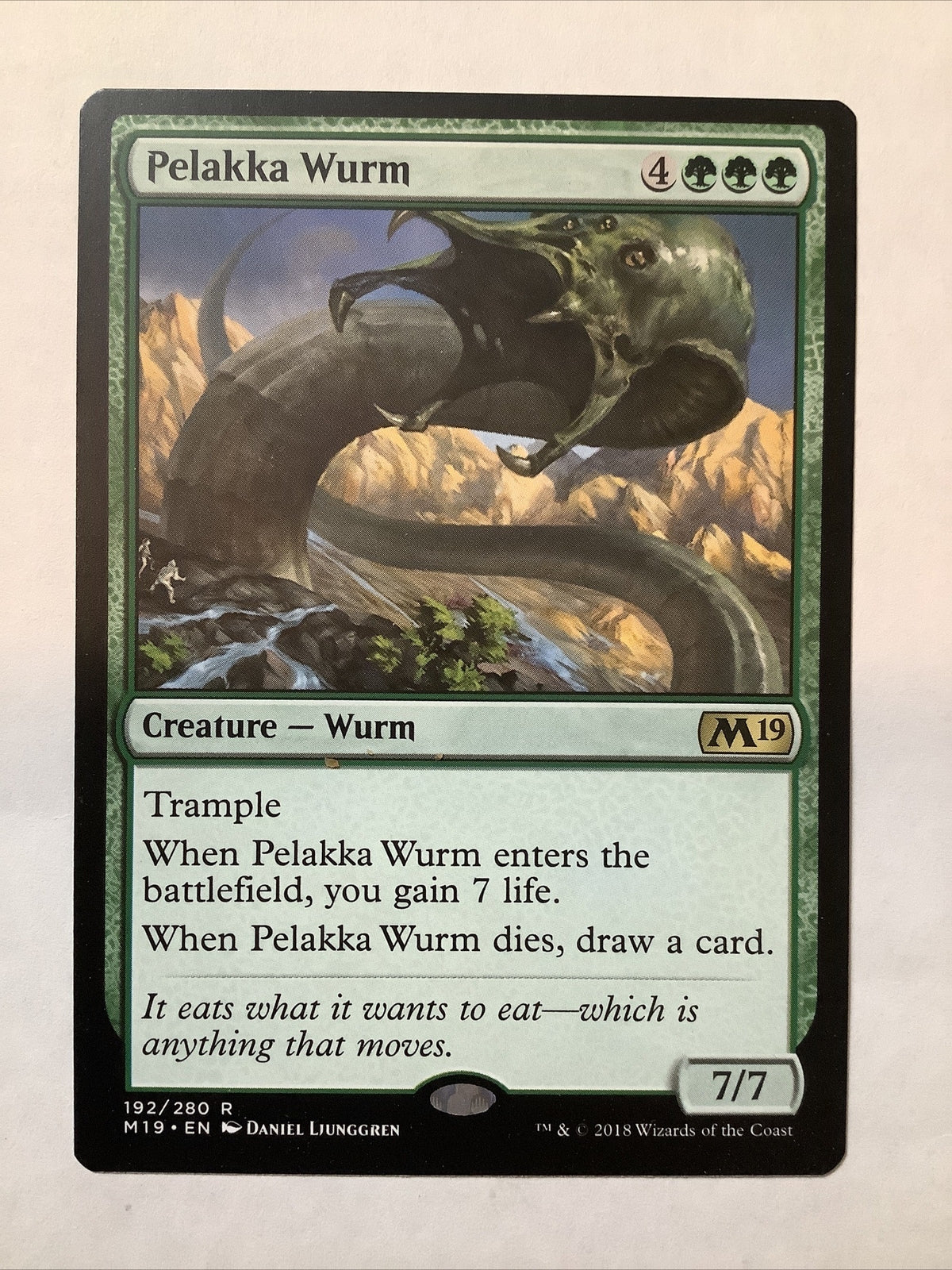 MTG M19: Pelakka Warm (Creature Wurm) Regular Rare 192/280