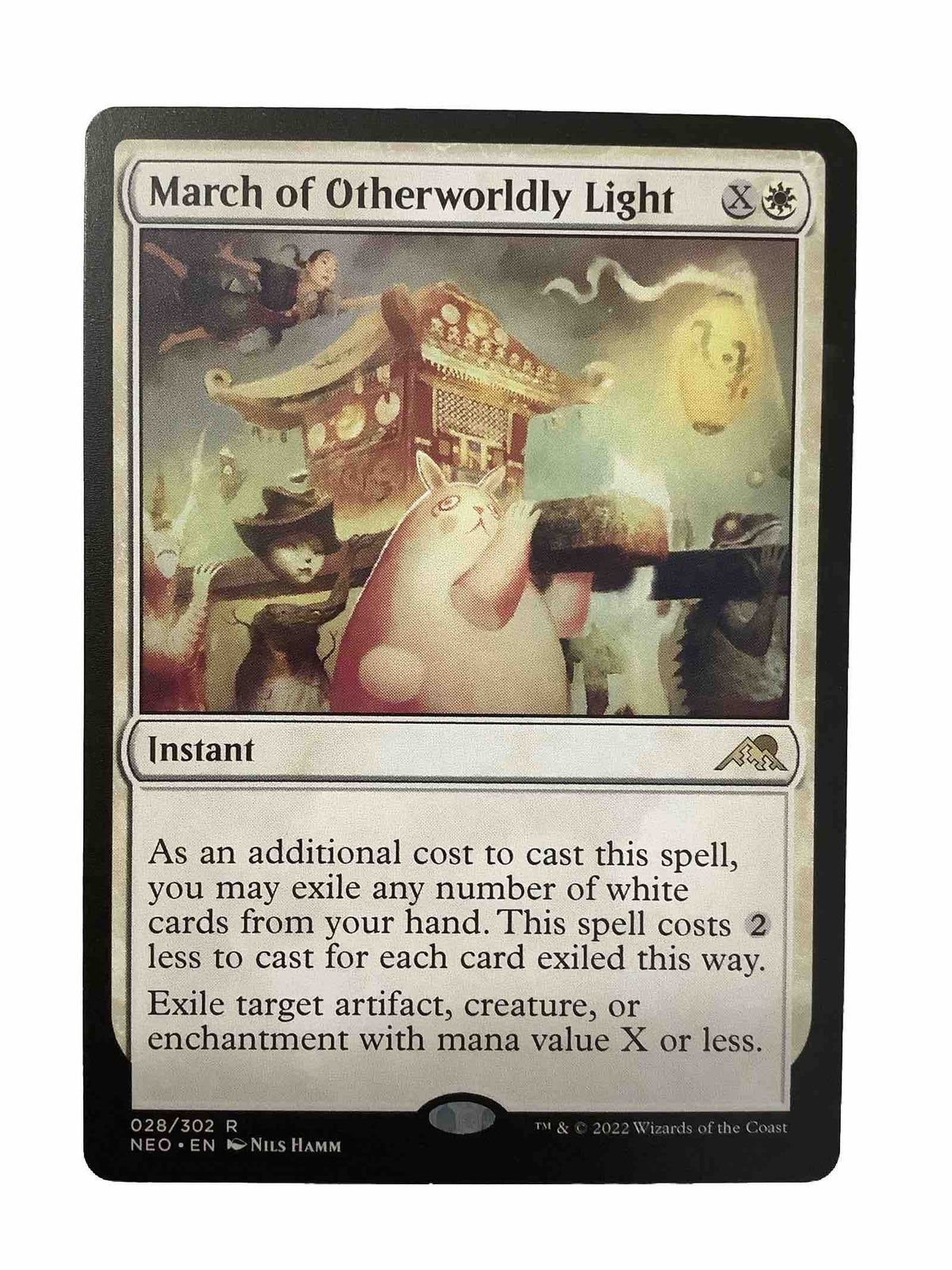 March of Otherworldly Light 028/302 Kamigawa Neon Dynasty rare MTG card