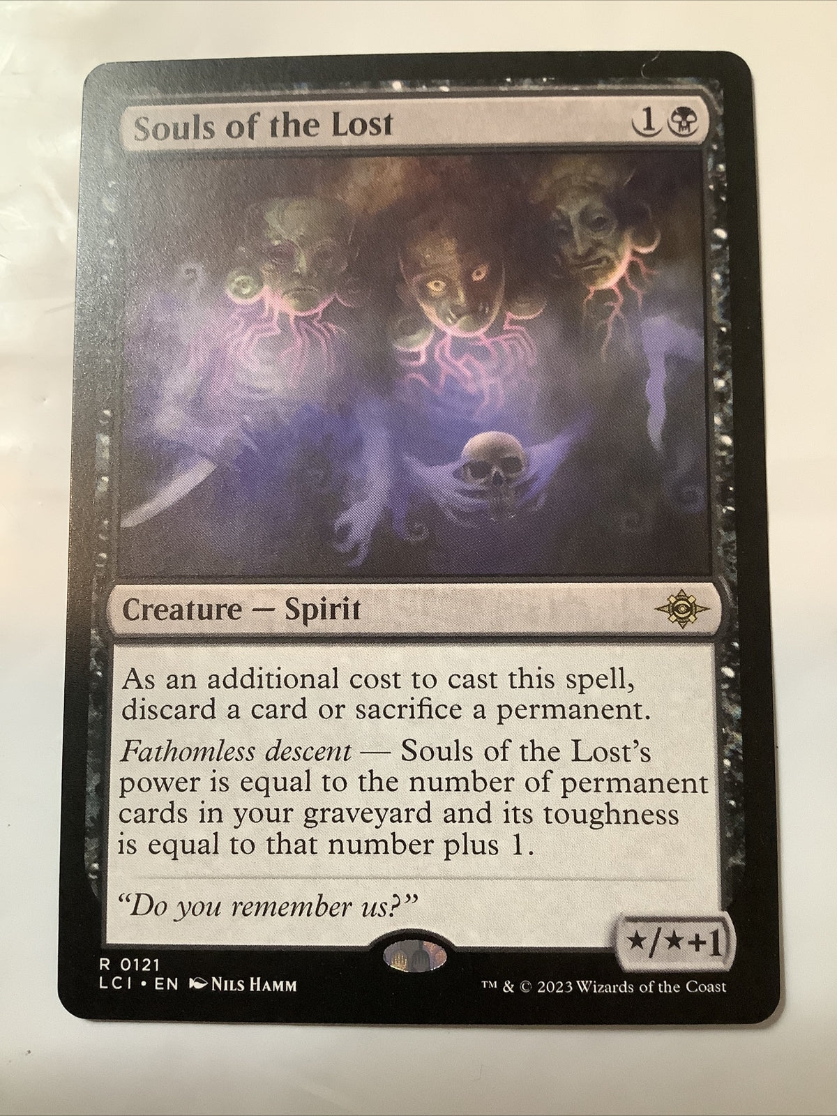 Souls of the Lost LCI 121 MTG Spirit creature card from The Lost Caverns of Ixalan | DM Vault Co