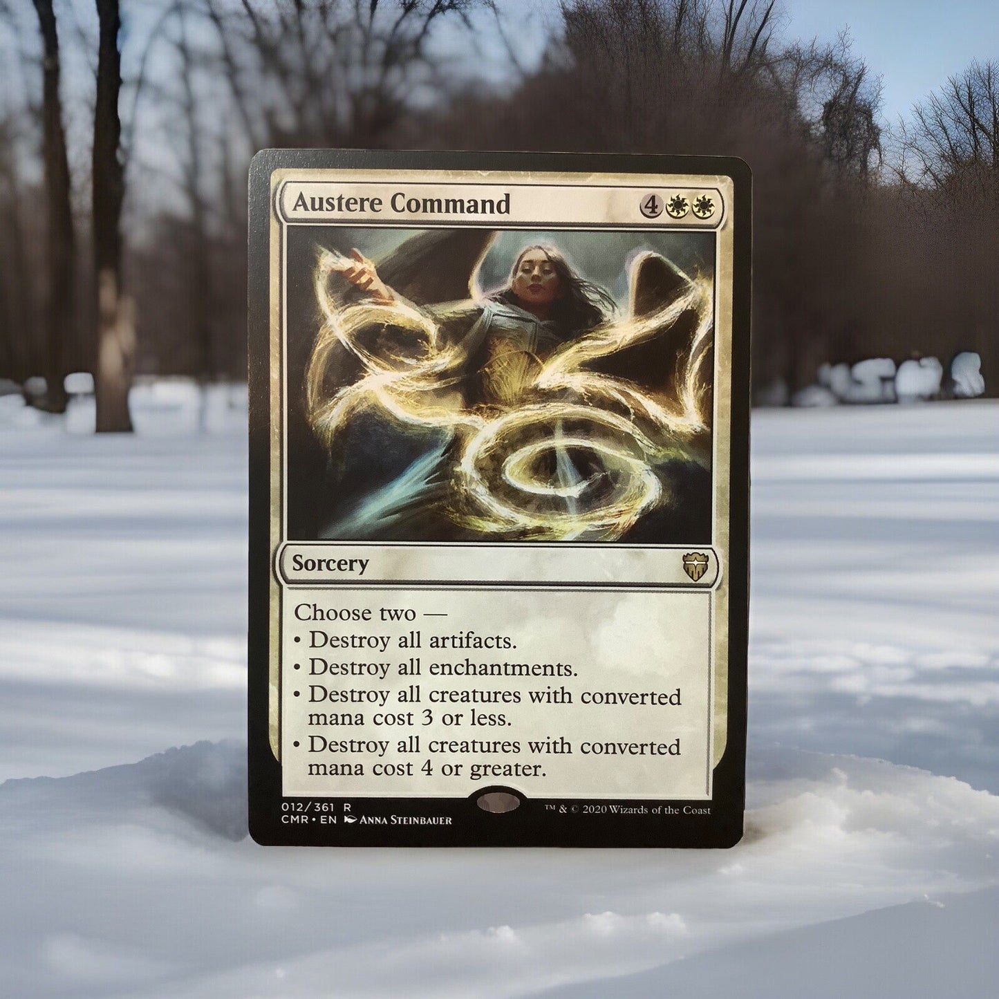 Austere Command Commander Legends white sorcery board wipe Magic the Gathering card