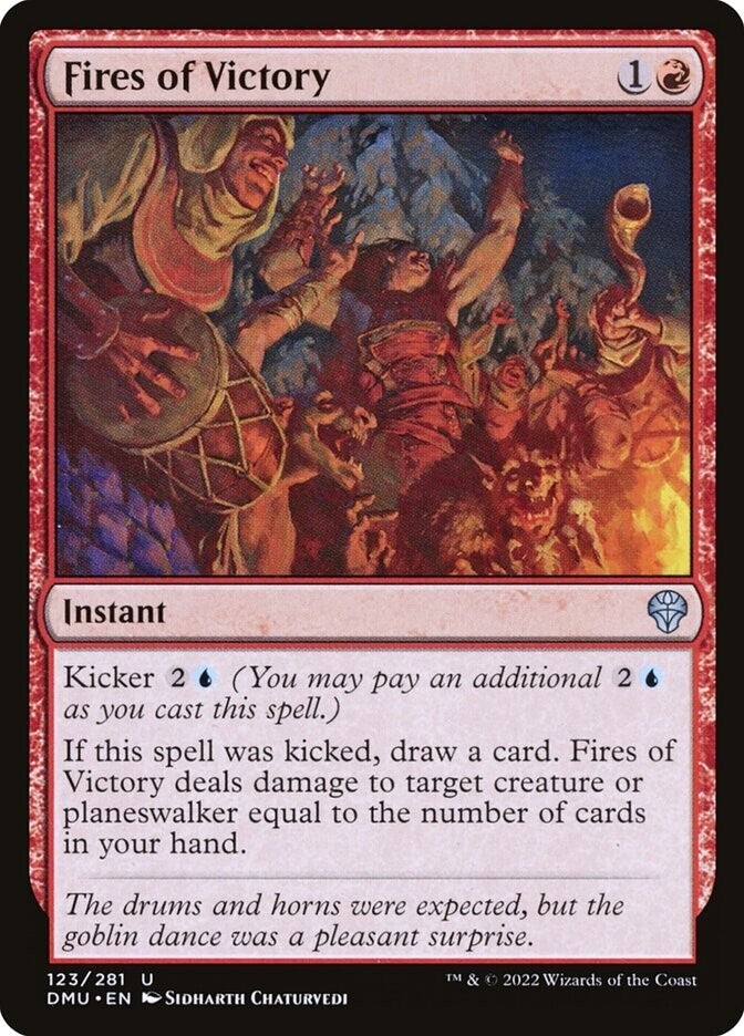 Fires of Victory DMU 123 Regular from Dominaria United.