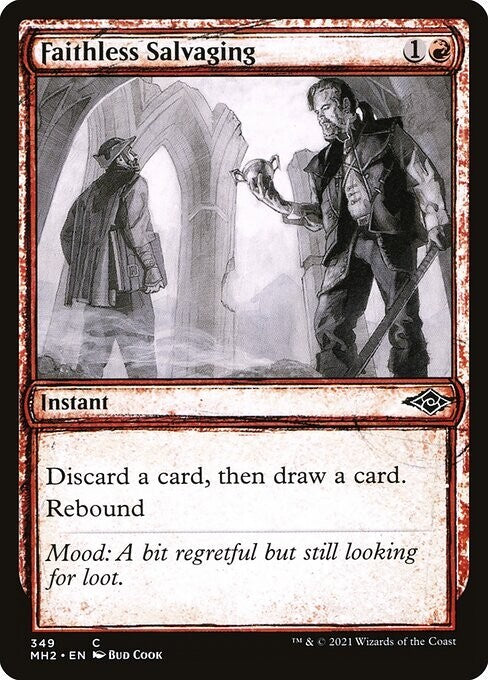 MTG MH2: X4 Faithless Salvaging (Instant) Sketch Common 349 Modern Horizons 2