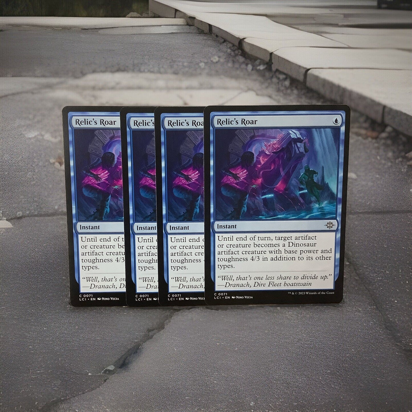 Relic’s Roar MTG Lost Caverns of Ixalan common 0071 four card lot