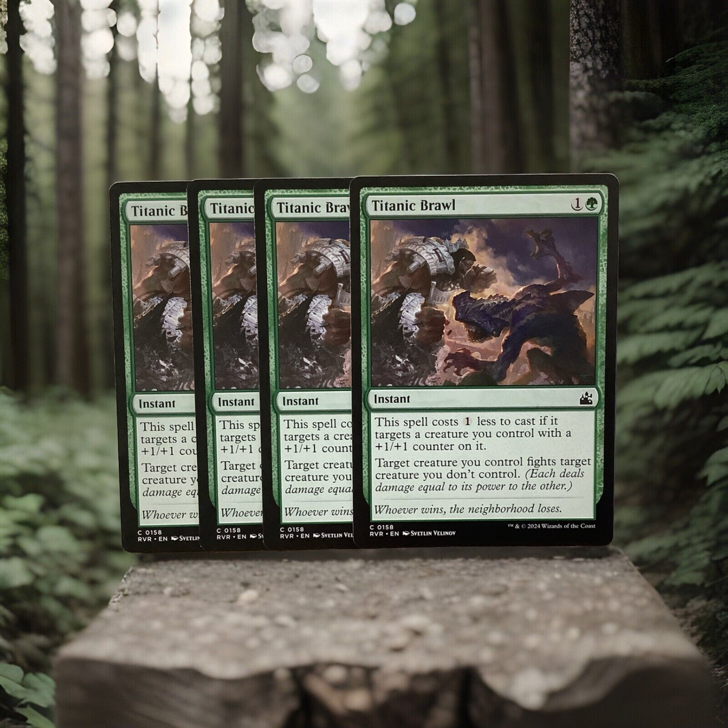 Magic: The Gathering Ravnica Remastered Titanic Brawl instant card