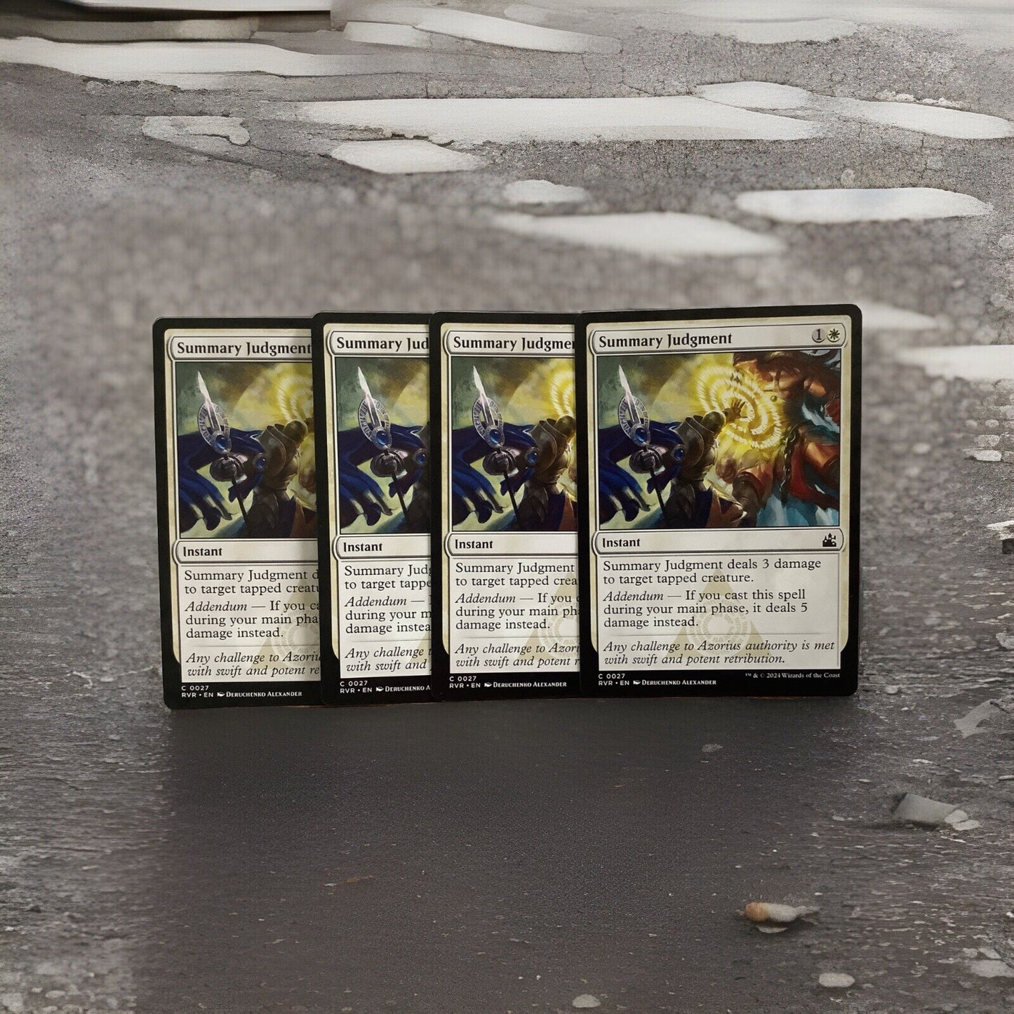MTG RVR: X4 Summary Judgment (Instant) Ravnica Remastered 0027 Regular Common