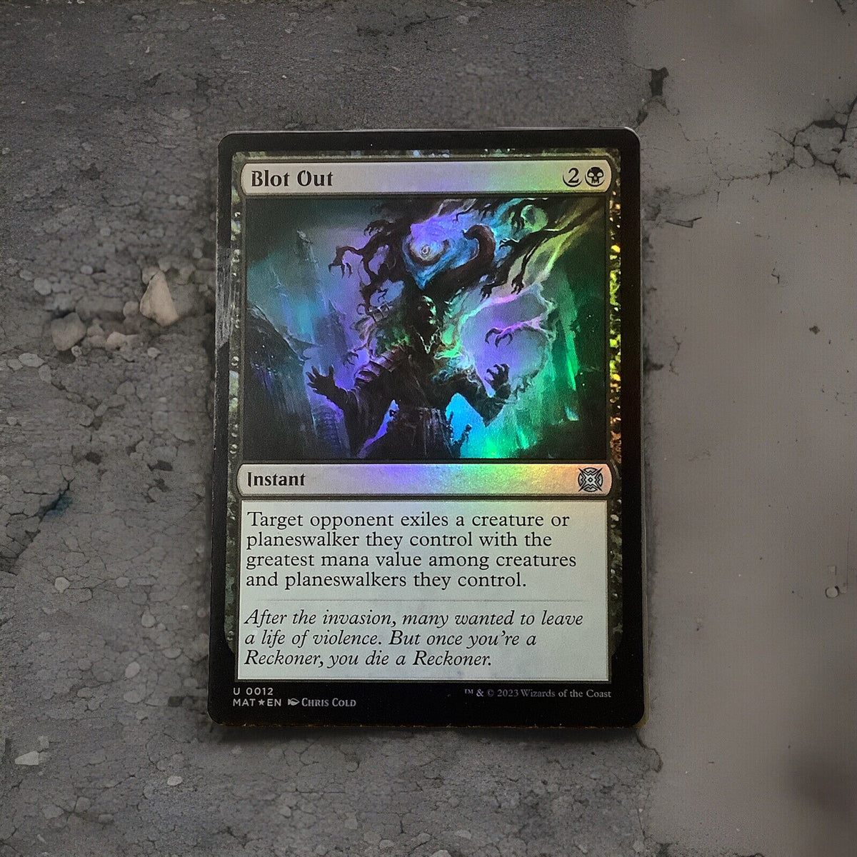 Blot Out MAT 012 Foil MTG card DM Vault Co.