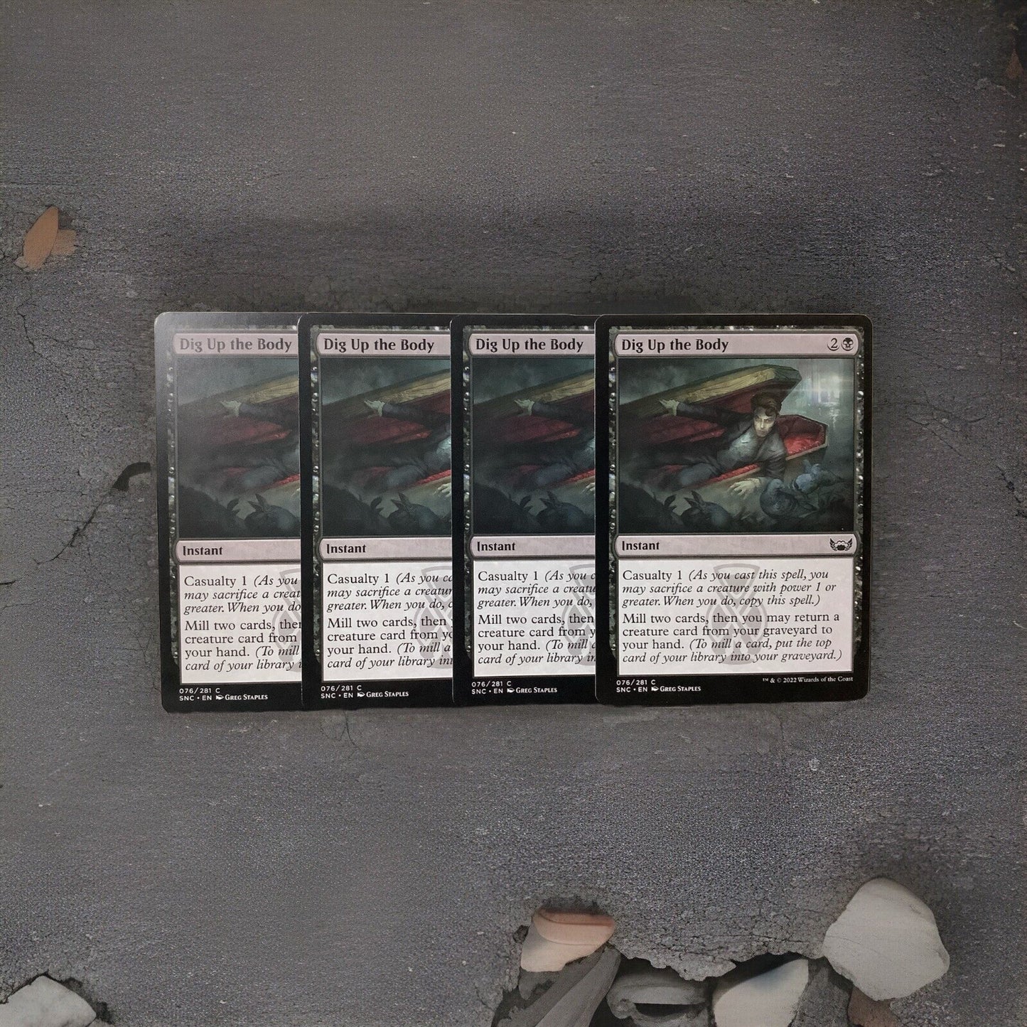 MTG SNC: X4 Dig Up the Body Streets of New Capenna 076/281 Regular Common