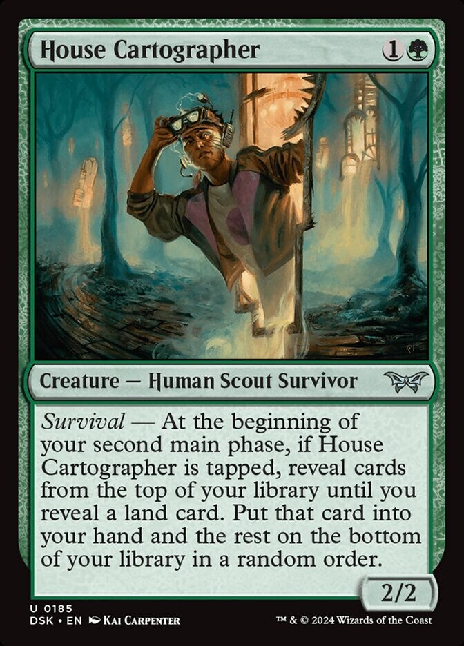MTG DSK: House Cartographer (Creature Human Scout Survivor) Regular Uncommon 185