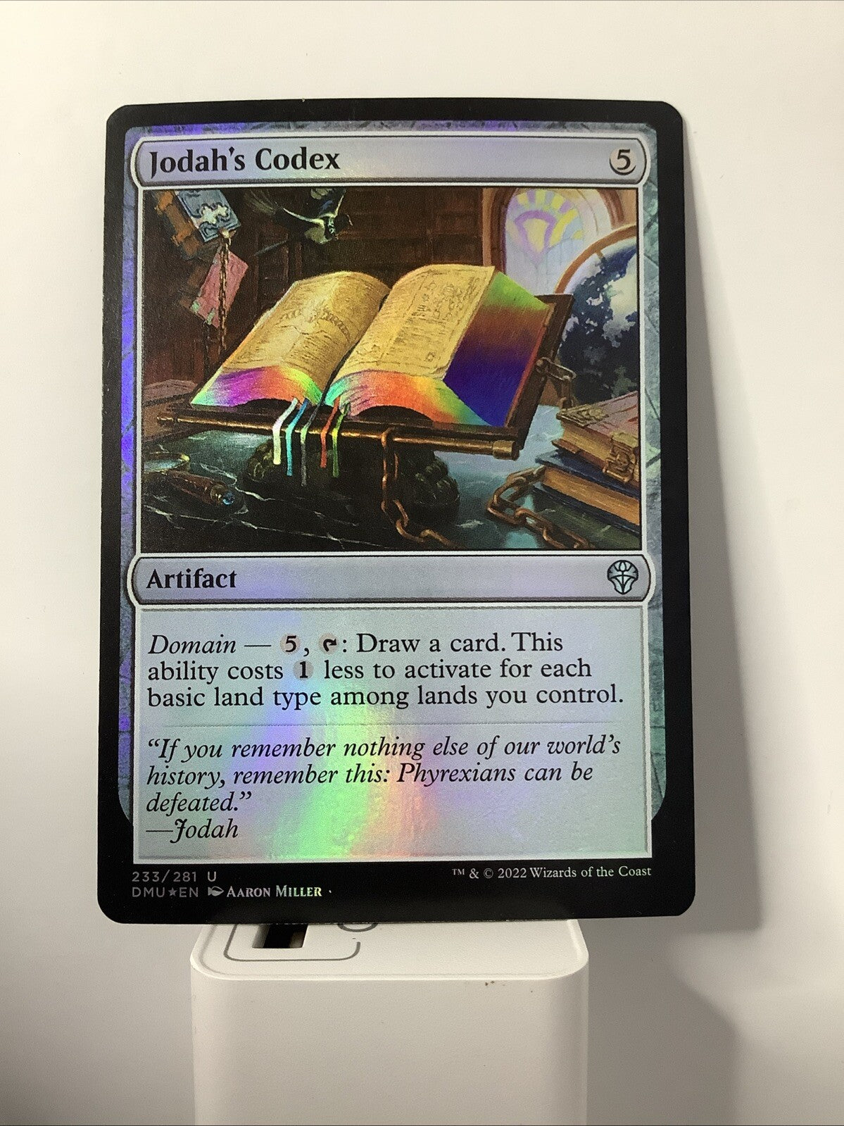 Jodah's Codex DMU #233 Foil from Dominaria United.