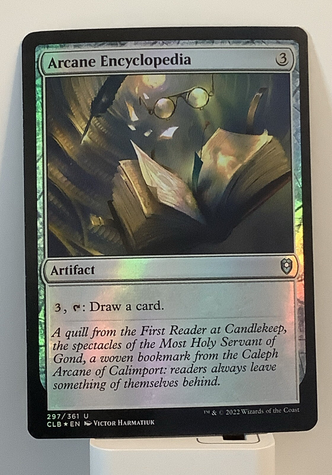 Arcane Encyclopedia — Commander Legends Battle for Baldur's Gate — Foil Uncommon — 297