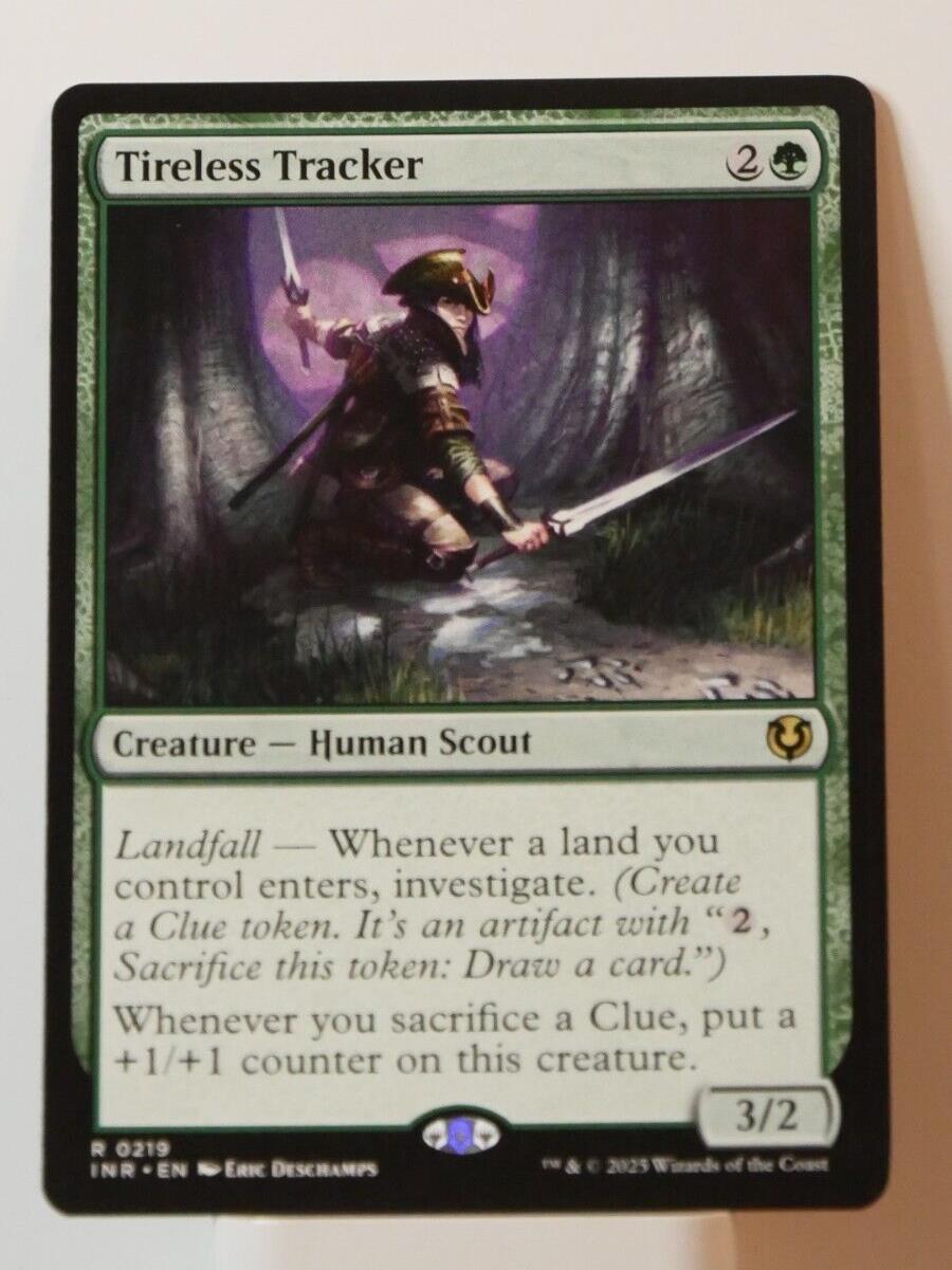 Tireless Tracker Innistrad Remastered INR 219 green creature Human Scout
