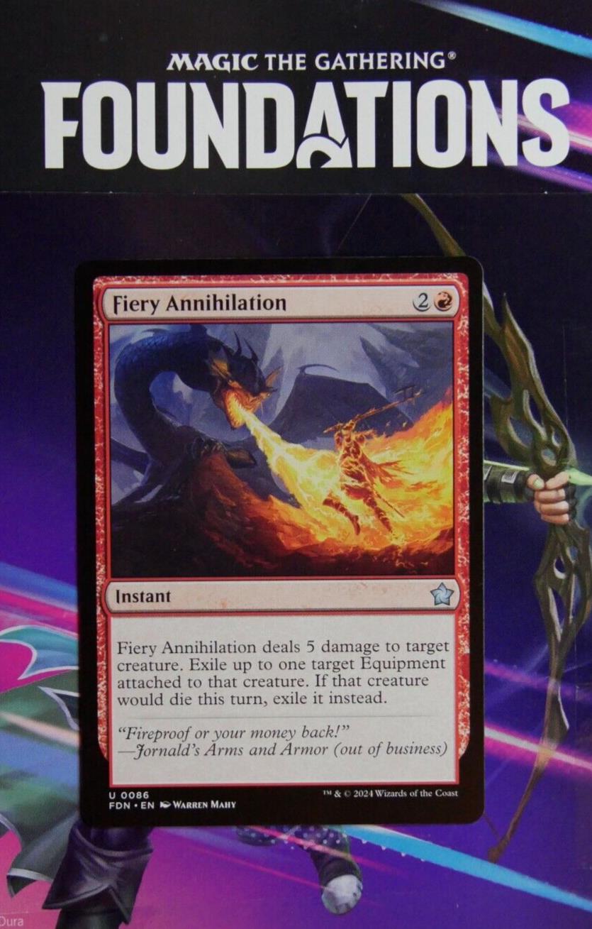 Fiery Annihilation FDN 086 Regular MTG card DM Vault Co.