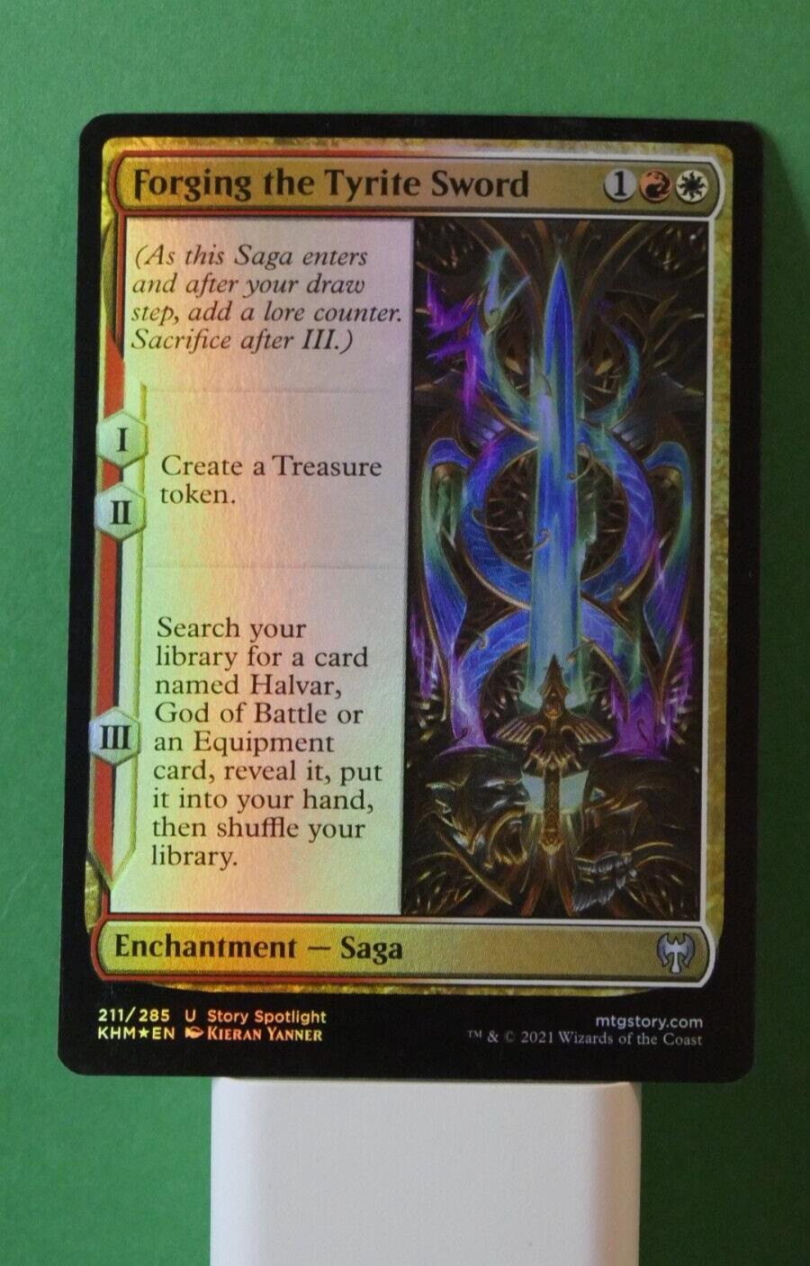 MTG KHM: Forging the Tyrite Sword (Enchantment) Kaldheim Uncommon Foil 211/285