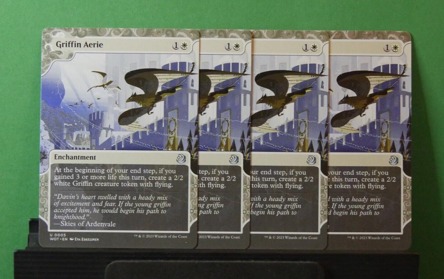 MTG WOT: X4 Griffin Aerie (Enchantment) Wilds of Eldraine: Enchanting Tales 005