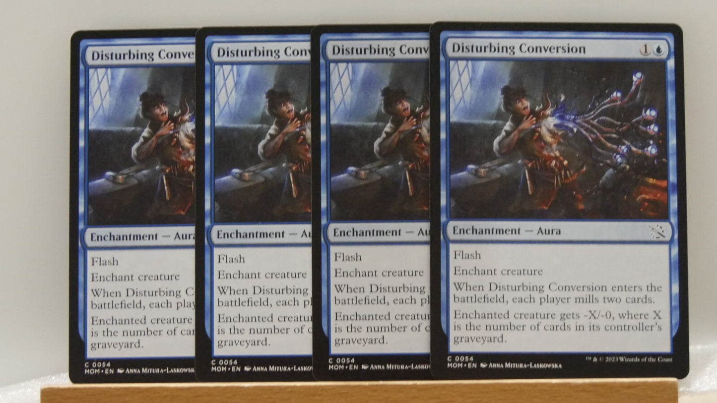 Disturbing Conversion x4 Regular Finish Playset from March of the Machine (MOM) #054.
