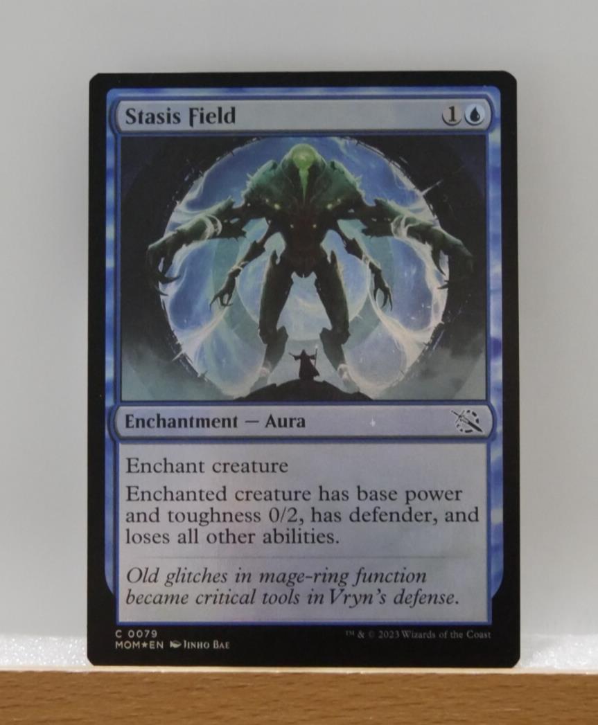 Stasis Field Foil MTG card from March of the Machine MOM 79 by DM Vault Co