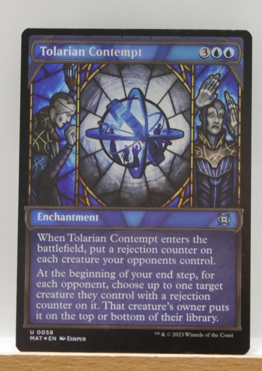 Tolarian Contempt foil MTG MAT 058 enchantment control removal
