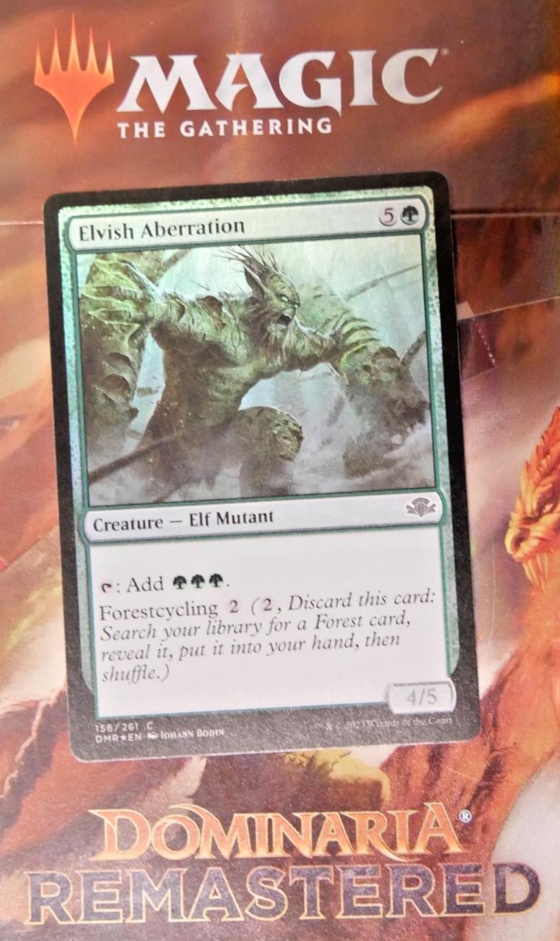 Elvish Aberration DMR 156 foil Magic the Gathering Elf Mutant creature card.