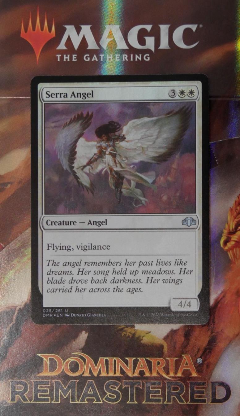 Serra Angel Dominaria Remastered 025 Foil from Dominaria Remastered.