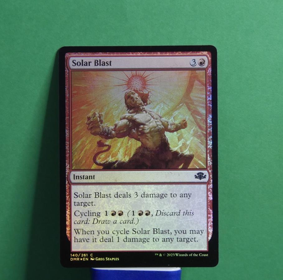 Solar Blast foil instant Magic the Gathering Dominaria Remastered 140/261