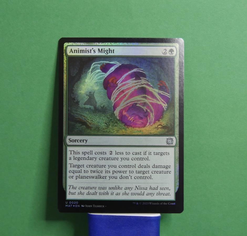 MTG MAT: Animist's Might (Sorcery) MOM: The Aftermath Uncommon Foil 0020