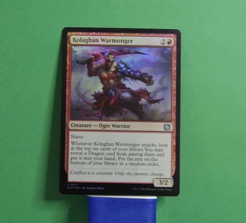 Kolaghan Warmonger MAT 007 Foil Uncommon Creature MTG card